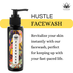 
                  
                    hustle face Revitalize your skin instantly with our facewash, perfect for keeping up with your fast-paced life.
                  
                