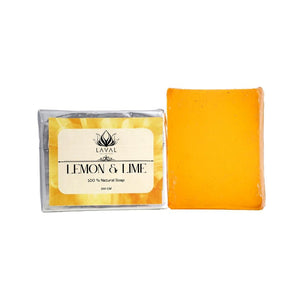 
                  
                    Lime lemon soap | rich vitamin "c" reduces dark spots infused with essential oil
                  
                