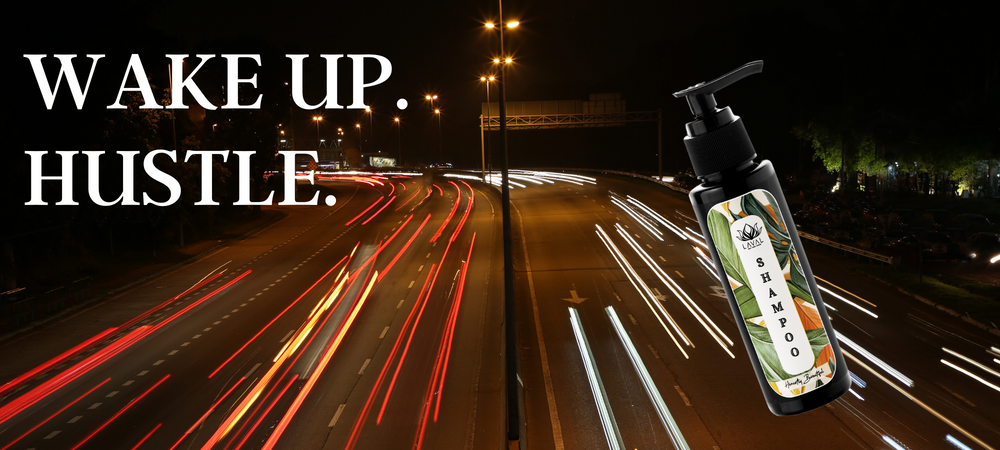hustle is the best skincare and haircare product for metropolitian city as people are busy with achieving things