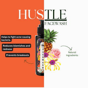 
                  
                    Hustle best face wash for oily skin with Niacinamide, Retinol, Vit-B5 reducess acne & breakouts
                  
                