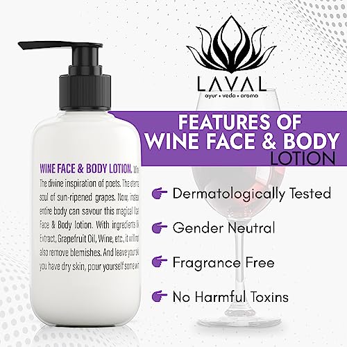 
                  
                    Laval wine face and body lotion is fragrance free, cruelty free product cocktail collection.
                  
                